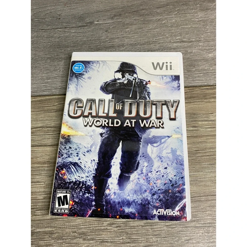 Call of Duty World at War‎ Nintendo Wii 2008 FPS Video Game Activision Treyarch
